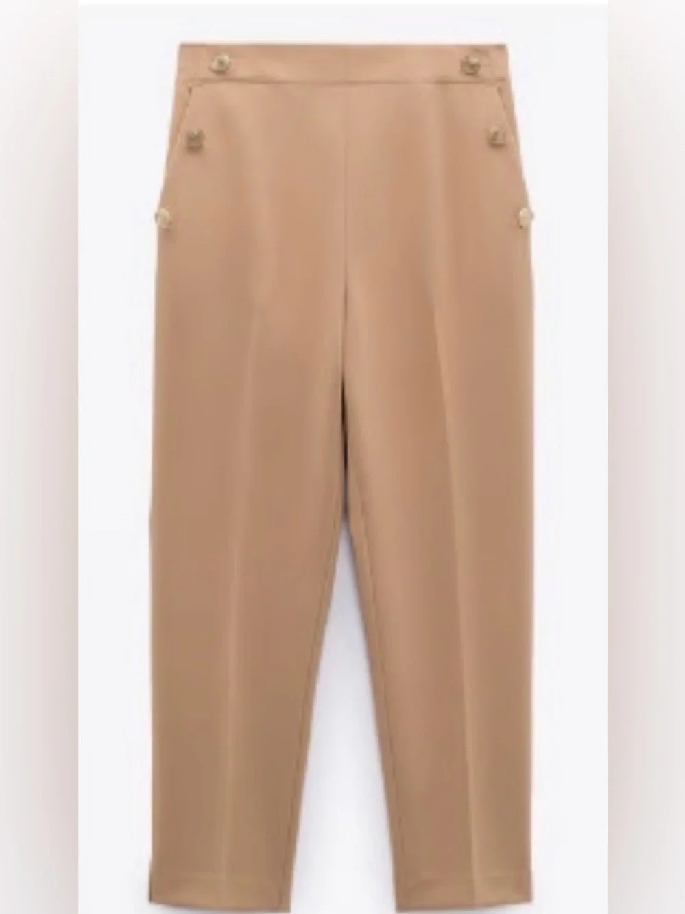 Zara High-Waist Tailored Ankle Pants - Picture 2 of 6